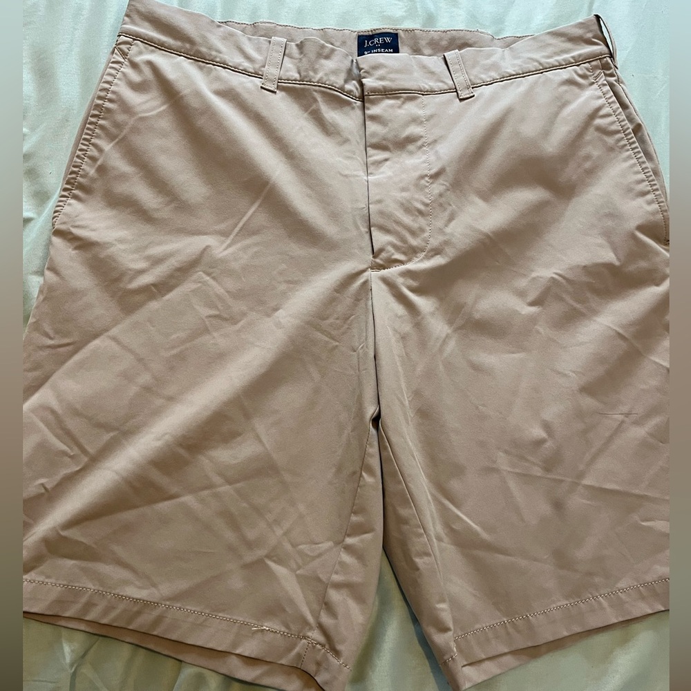 J. Crew Men's Beige Flat Front Shorts